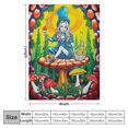 thumbnail image 4 of ONETECH  Men's Wonderland All Mad Here Tie Dye Warm Throw Blanket, Multi, 4 of 6