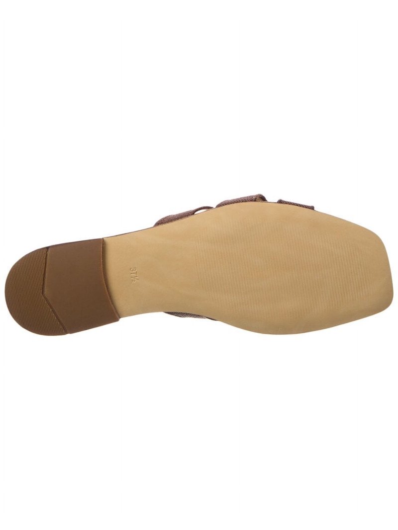 M by Bruno Magli Alessia Linen Sandal, 7, Brown - Walmart.com