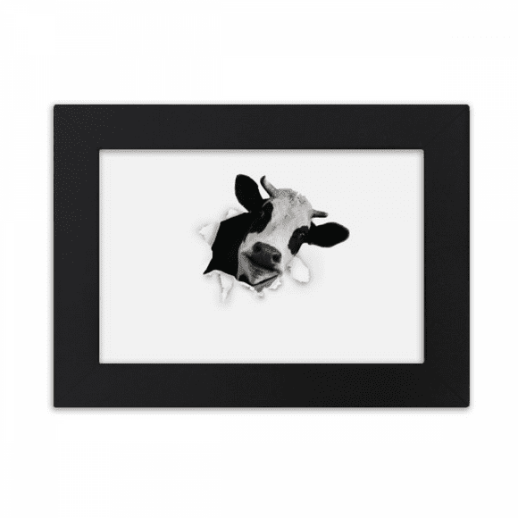 Dairy Cows Impacted Broken Animal Paper Desktop Photo Frame Ornaments Picture Art Painting