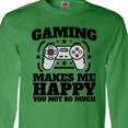 thumbnail image 4 of Inktastic Gaming Makes Me Happy Long Sleeve T-Shirt, 4 of 5