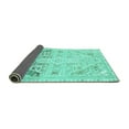 thumbnail image 2 of Ahgly Company Indoor Rectangle Abstract Turquoise Blue Modern Area Rugs, 7' x 10', 2 of 4