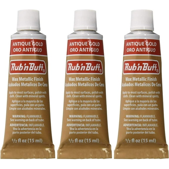 Rub 'n Buff The Original Wax Metallic Finish antique gold [PACK OF 3 ]