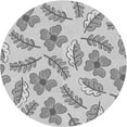 thumbnail image 1 of Ahgly Company Indoor Round Patterned Battleship Gray Area Rugs, 8' Round, 1 of 6