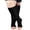 Black, variant on Venoro 5 Pairs 20-30 mmHg Toeless Compression Socks - Knee High Support for Running & Sport