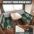 thumbnail image 2 of Yuyamidu Aztec Ethnic Gemoetric RV Dinette Cushion Covers Green RV Couch Covers for Sofa Replacement RV Cushion Covers Set Soft Loveseat Slipcovers for Travel Trailer Couch, 2 of 7