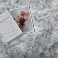 thumbnail image 6 of iLieber Sheepskin Soft Fluffy Fur 6.7x10 Gray Area Rug, Fuzzy Rug Washable Faux Fur Rug for Living Room Nursery Playroom Rectangle, 6 of 6
