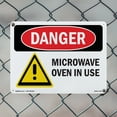 thumbnail image 4 of Microwave Oven In Use OSHA Danger Aluminum Sign 24 Inch x 18 Inch - 10 Pack, 4 of 8