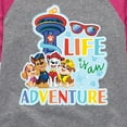 thumbnail image 3 of Paw Patrol - Life Is An Adventure - Toddler And Youth Girls Raglan Graphic T-Shirt, 3 of 6