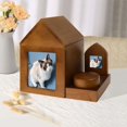 thumbnail image 3 of Urnas de ceniza de madera para perro, gato, animal, recuerdo , marco de fotos, fácil de llevar, ligero, elegante, duradero, memorable, combinado Sunnimix Urnas de cremación para cenizas de mascotas, 3 of 8