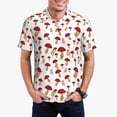 thumbnail image 1 of Fotbe Red Mushroom Camiseta Polo de Golf para Hombre con Estampado – Camisa Deportiva Transpirable con Cuello Abotonado-4X-Large, 1 of 6