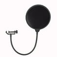 thumbnail image 4 of INTBUYING 6" Double Layer Studio Microphone Wind Screen Mask Pop Filter Mask Shield for Any Dual Layered Wind Pop Screen, 4 of 10