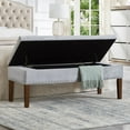 thumbnail image 4 of Plush Tufted Storage Bench Velvet with Wood Frame, 48 " Stylish Seating Solution for Bedroom, Living Room, or Entryway, 4 of 7