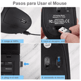 thumbnail image 3 of Ratón Ergonómico Inalámbrico Recargable 2.4 Ghz 3 DPI Negro BLOOSOM, 3 of 4