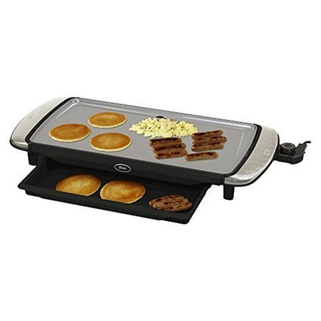 Griddle Tray - Oster Titanium Infused DuraCeramic 10 x 20 Electric Griddle w/ Warming Tray