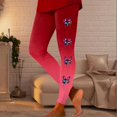 thumbnail image 2 of Afdoent Leggings For Women Fashion Valentine Day Printed Leggings Casual Slim Elastic Yoga Pants Soft Comfy, 2 of 5