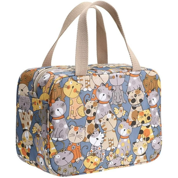 Neceser de viaje grande para mujer neceser impermeable organizador de maquillaje neceser neceser de natacion neceser de gimnasio gato JAMW Sencillez Walmart en linea