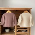 thumbnail image 2 of ML Style Solid Color Long Sleeve Cardigan Coat Infant Baby Girl Knitting Cardigan Sweater Autumn Spring Children Clothes, 2 of 7