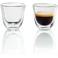thumbnail image 2 of De'Longhi Double Walled Thermo Espresso Glasses, 60 ml Set of 2., 2 of 5
