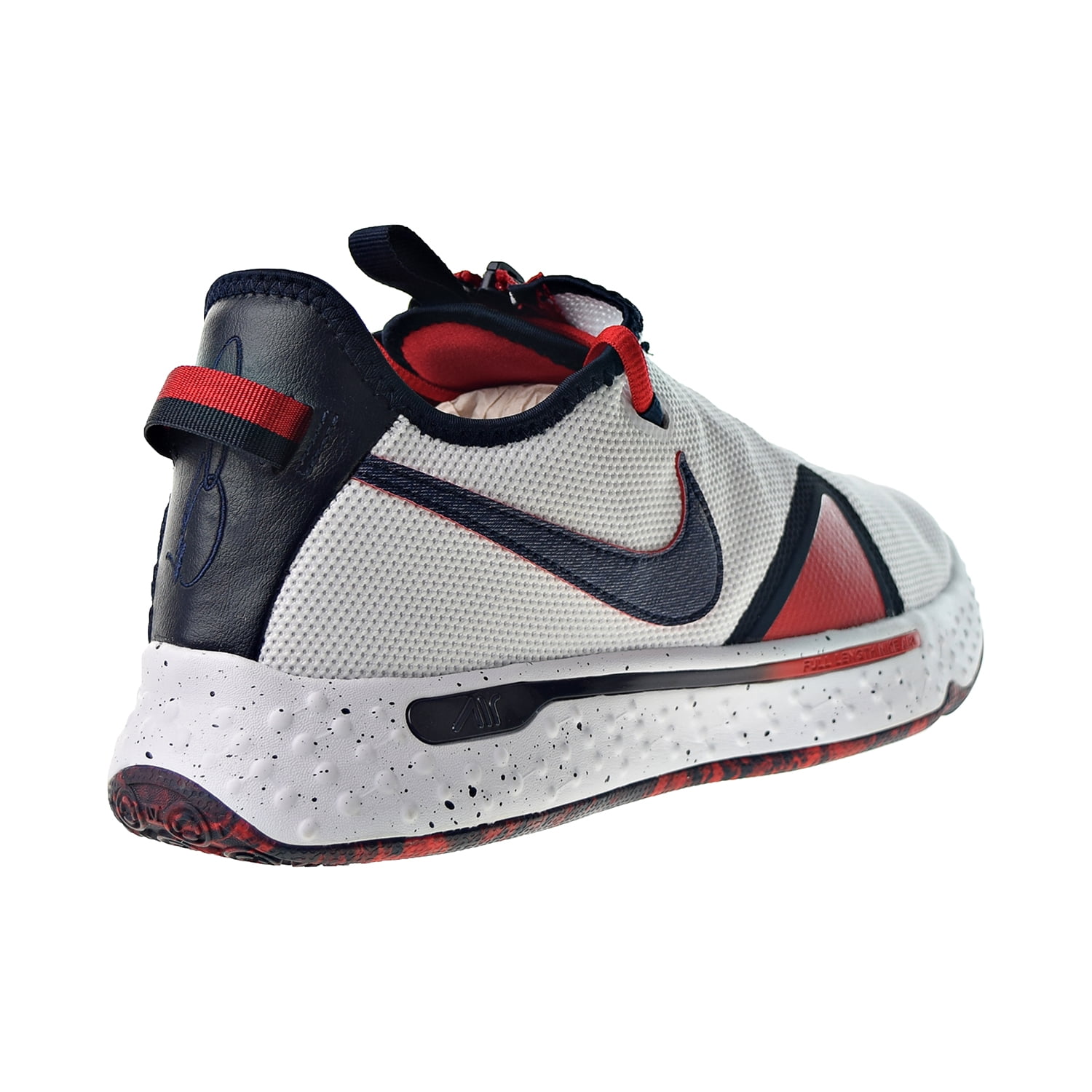 NIKE PG 4 USA PAUL GEORGE CD5079-101 White/Red/Navy Men’s Basketball Shoes  SZ 8
