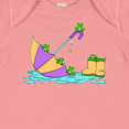 thumbnail image 4 of Inktastic Cute Frogs in a Umbrella with Boots Boys or Girls Baby Bodysuit, 4 of 5