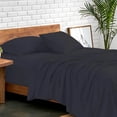 thumbnail image 6 of AUQ 100% Pure Egyptian Cotton 800 Thread Count Sheet Set,4 Pc Set,Sateen Weave,Soft Luxury Bedding,Fits Upto 21" Inch Deep Pocket (Navy Blue Solid,King Size), 6 of 7
