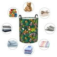 thumbnail image 6 of Fotbe Cute Tribal Leopards Laundry Basket with Handles, Waterproof Large Laundry Hamper, Wash Bag for Corner Dorm, Rolling Laundry Basket with Handles-Small, 6 of 8
