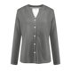 thumbnail image 4 of Chaqueta y abrigo informal sin mangas con capucha para mujer, de color liso, informal, con frente abierto, estilo fino, con botones y mangas largas, con capucha, abrigo informal para mujer, 4 of 5