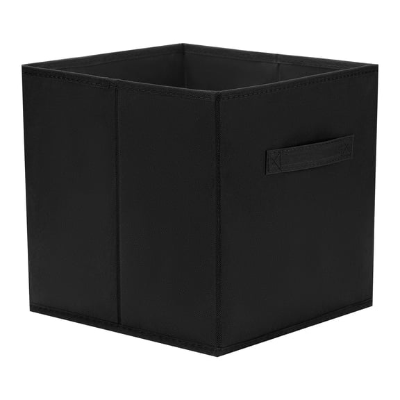 Unique Bargains Fabric Storage Cube Storage Bin Storage Basket Black