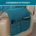 thumbnail image 4 of Housse Imperméable pour Fauteuil Inclinable, Coussin de Canapé, Protège-Canapé (Moyen, Sarcelle Foncé), 4 of 7