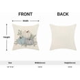 thumbnail image 5 of Fall Pillow Covers 18 x 18 Inch Set of 2 Watercolor White Blue Pumpkin Throw Pillows Decorative Outdoor Fall Thanksgiving Leaves Autumn Pillowcases Linen Cushion Cases for Home Bed Sofa Couch, 5 of 6