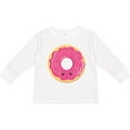 thumbnail image 3 of Inktastic Hot Pink Donut Boys or Girls Long Sleeve Toddler T-Shirt, 3 of 5