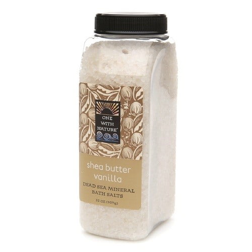 One With Nature Dead Sea Mineral Bath Salts, Shea Butter Vanilla, 32 Oz