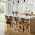 thumbnail image 7 of Pemberly Row Velvet Performance Counter Height Stools (Set of 2) in Silver, 7 of 7