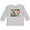 Athletic Heather, variant on Inktastic Yes, this IS my First Rodeo- cowgirl in hat and boots Girls Long Sleeve Toddler T-Shirt