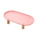 thumbnail image 2 of Soporte para comedero de gato con patas de madera resistentes, antivómitos, para mascotas. Rosa 38cmx21cm, 2 of 9