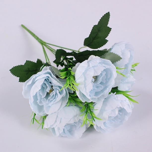 Ramas de flores artificiales para jarrones, flores artificiales para decoración del hogar, centros de mesa, flores artificiales para bodas, fiestas en el jardín, caminos de mesa, decoración de