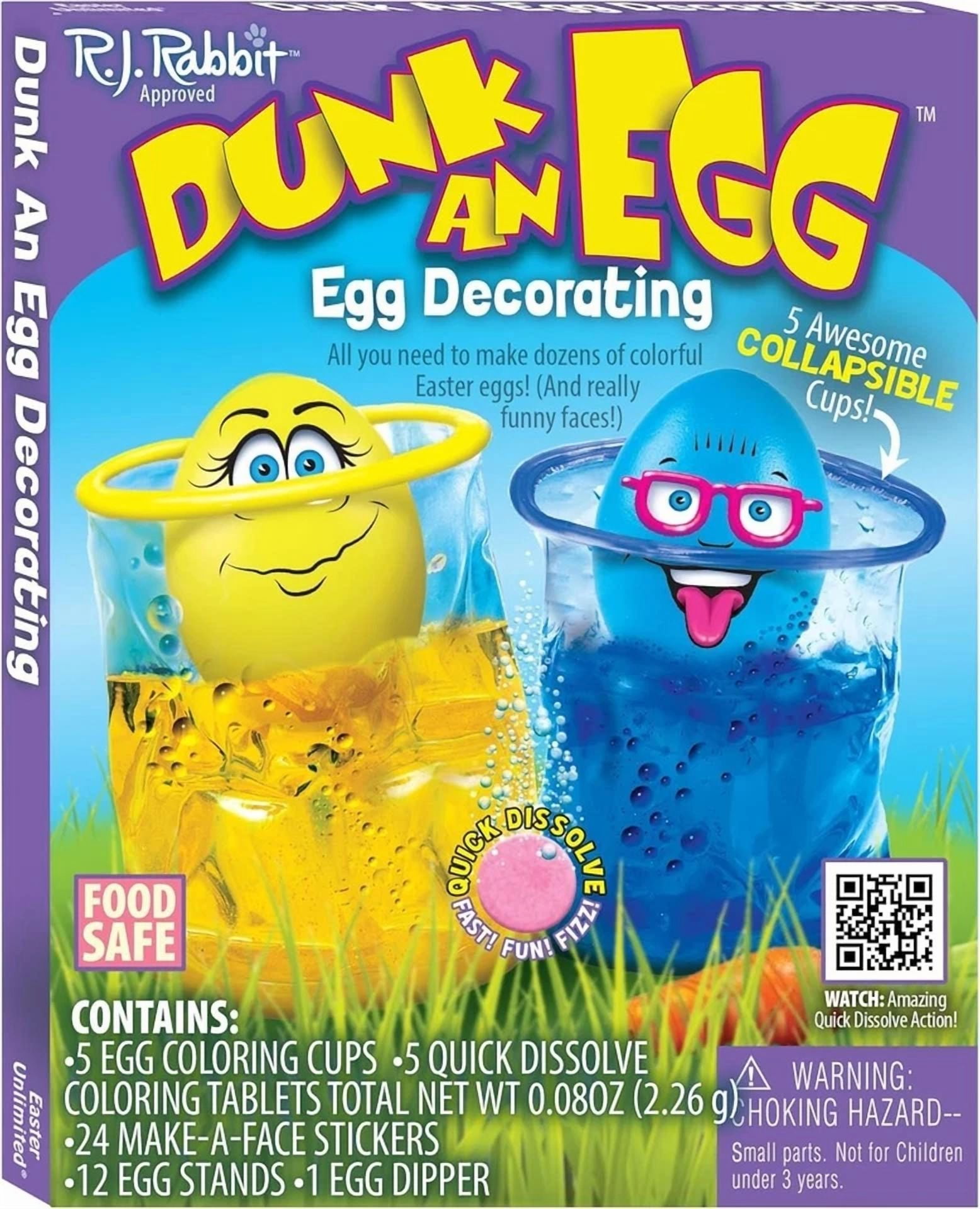 CIRCLE- Magical Memories Collection Dunk An Egg Coloring Kit And Funny Bunny Dipper...