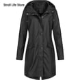 thumbnail image 6 of Pre-Owned Women Rain Coat Windcoat Bike Woman Coats Corta Vento Feminina Gift Long Women Raincoat Waterproof Rain Jacket Windbreaker, 6 of 6