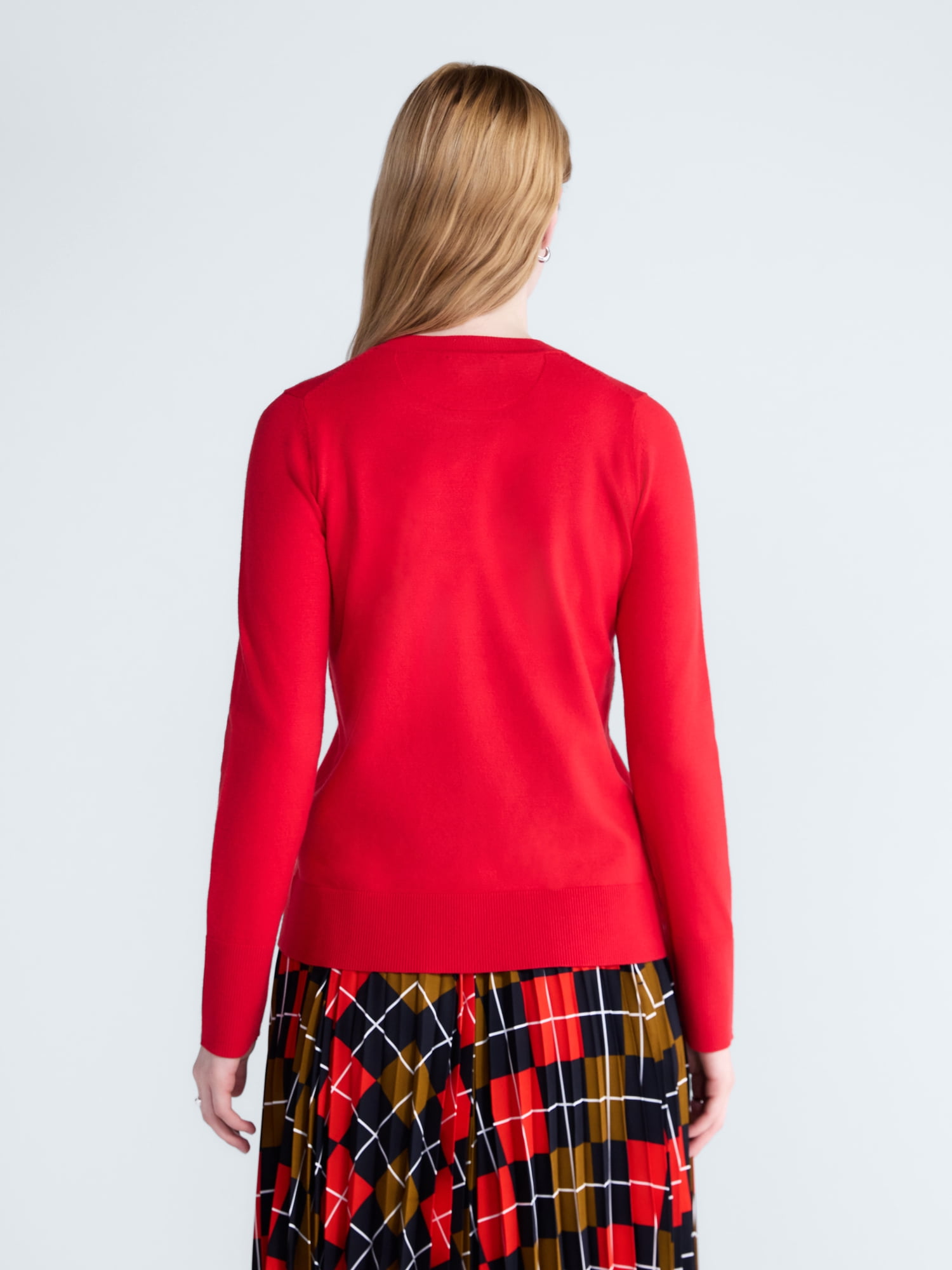 Free Assembly Women's and Women's Plus Cozy Yarn Crewneck Sweater, Midweight, Sizes XS-4X