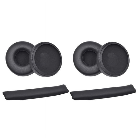 Earpads Cushion Cover Leather Headband Replacement Beam for Synchros E40BT E40 Bluetooth Headphones 2 Set