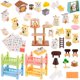 thumbnail image 1 of Set de juego con figuras de hámster Toy Beupy, paquete de 43 unidades, juego de simulación para mascotas, 1 of 7