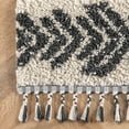 thumbnail image 3 of Zuri Shaggy Banded Tribal Area Rug, 3 of 9