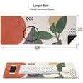 thumbnail image 2 of Desk Pad, Boho Abstract Art Large Mouse Pad, Non-Slip Rubber Base Mousepad with Stitched Edges, Keyboard Mouse Mat Desk Pad for Women Men Work, Laptop, 31.5 X 11.8 Inch, Modern Abstract Art Leaves, 2 of 6