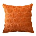 thumbnail image 4 of Hoosue Fall Decorative Throw Pillow Covers 18 x 18 Inch Set of 2, Thanksgiving Autumn Harvest Pumpkin Cushion Covers, 3D Embroidered Pillow Cases for Couch Bedroom Living Room Decor, Rust, 4 of 8
