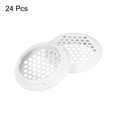 thumbnail image 3 of Cubierta de ventilación circular de 24 piezas, ventilación de sofit de 53 mm/2.1", cubierta de ventilación de sofit de acero inoxidable blanca, 3 of 7