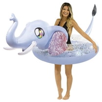 Pool Candy PC2748GEL 48 in. Glitter Elephant Jumbo Pool Tube