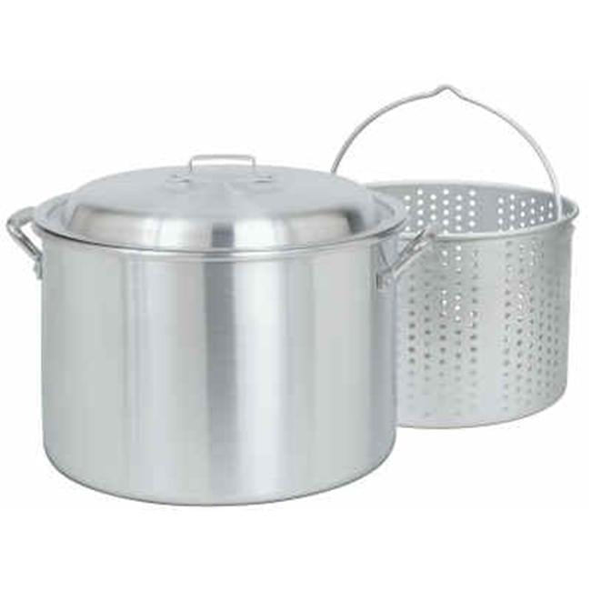 CONCORD Stainless Steel Stock Pot w/ Steamer Basket Cookware Boiling Steaming 