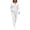 White, variant on BRGZLK Women Sweat Sets 2 Piece Outfit Long Sleeve Zip Up Hoodie and Jogger Sweatpants Set Soft Comfy Breathable Tracksuit Fall Fashion Tracksuits with Pockets Coffee 3XL