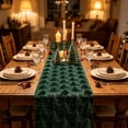thumbnail image 3 of 72x13Inch Sequined Glitter Tablecloth,Christmas Party Iridescence Shining Table Cloth, Fabric Spark Decor For Birthday Holiday Christmas Party Decoration (Green), 3 of 8