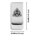 thumbnail image 2 of Stainless Steel Celtic Triquetra Trinity Knot Classic Slim Money Clip Credit Card Holder, 2 of 2